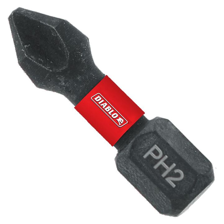 Diablo Tools 1 Inch #2 Phillips Drive Bits 5 Pack
