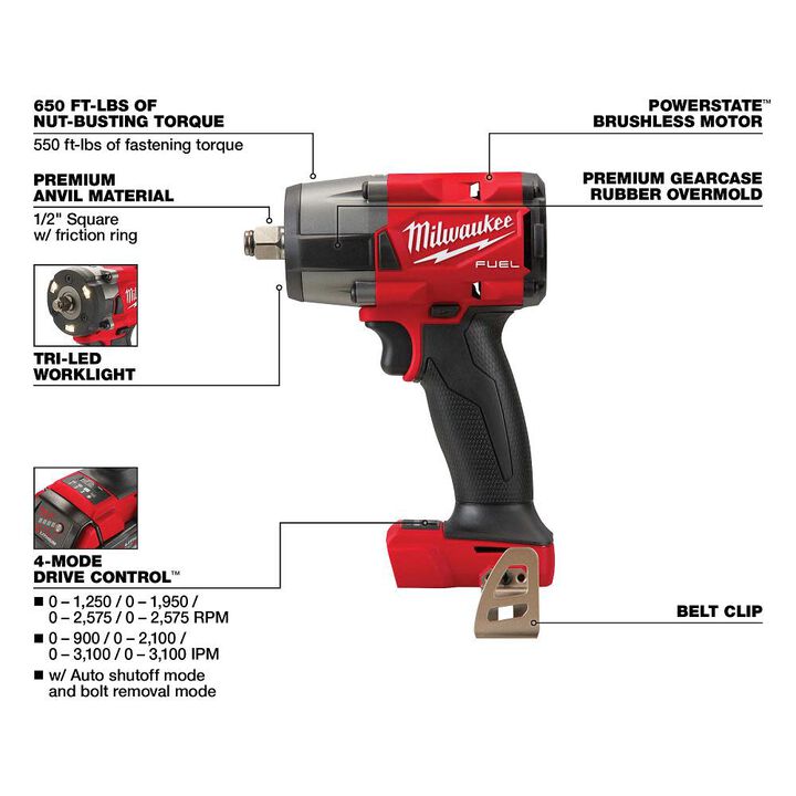 Milwaukee M18 FUEL & M12 FUEL 2 Tool Combo Kit, large image number 4