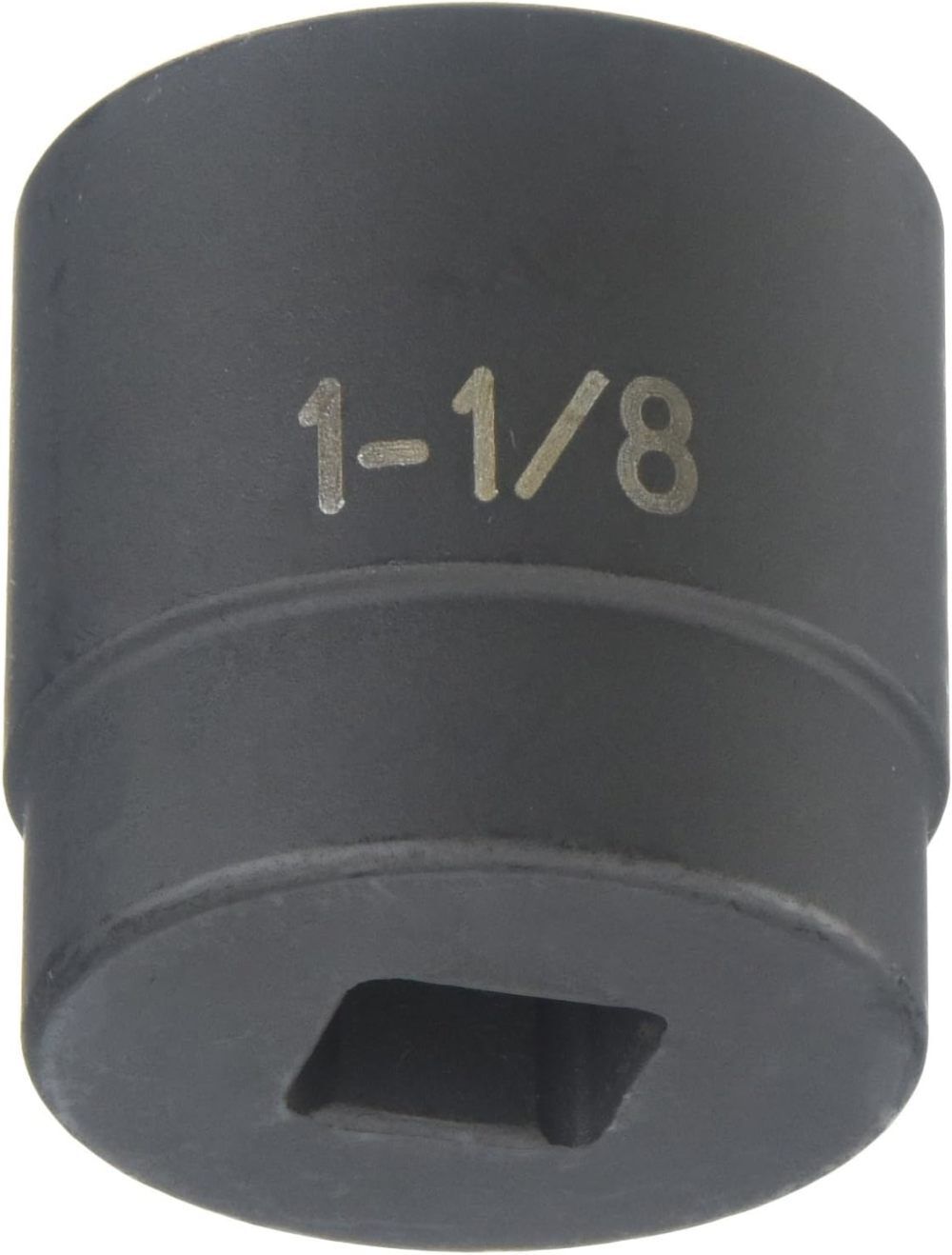 Grey Pneumatic 1/2 Inch Drive x 1 1/8 Inch Standard Length 6 Point Impact Socket, large image number 2