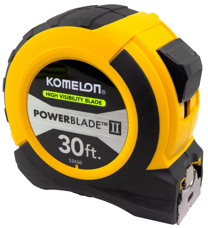 Komelon 30' x 11/16in Power Blade 2 Series Tape Measure, large image number 1