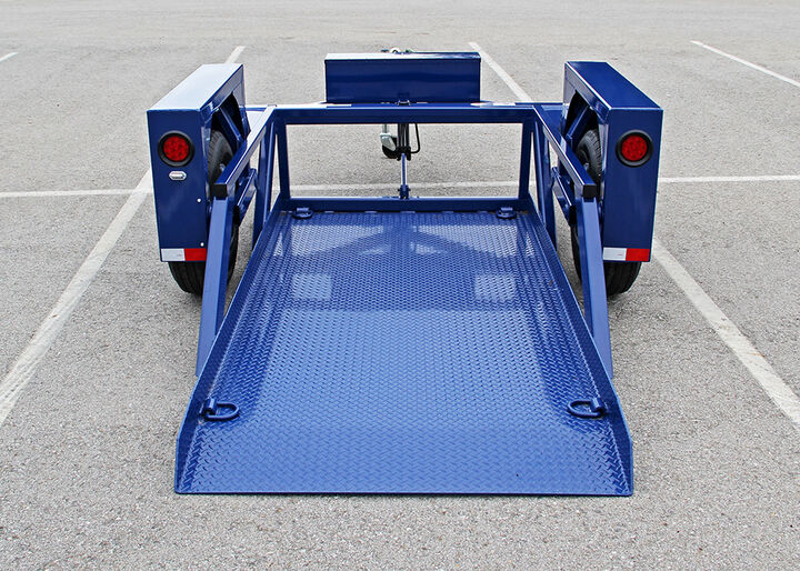 Air-Tow Trailers 8' 6in x 4' 4in Drop Deck Flatbed Trailer - 3500 lb. Cap, large image number 3