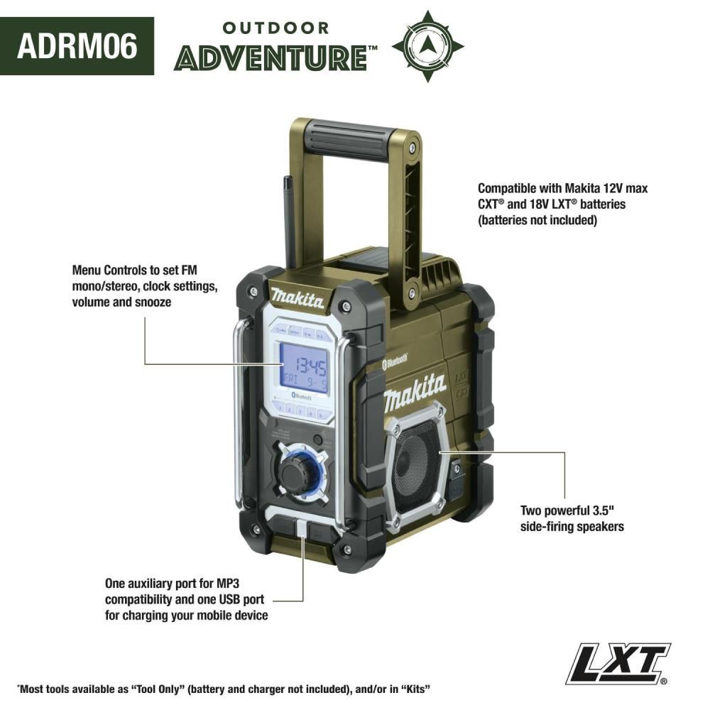 Makita 18V LXT Outdoor Adventure Bluetooth Radio (Bare Tool), large image number 18