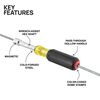 Klein Tools Color-Coded Hollow-Shaft Heavy-Duty Nut Driver, 1/4-Inch, small image number 2