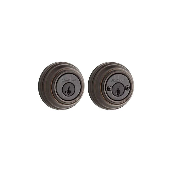 Kwikset Venetian Bronze Keyed Entry Double Cylinder Door Deadbolt, large image number 1