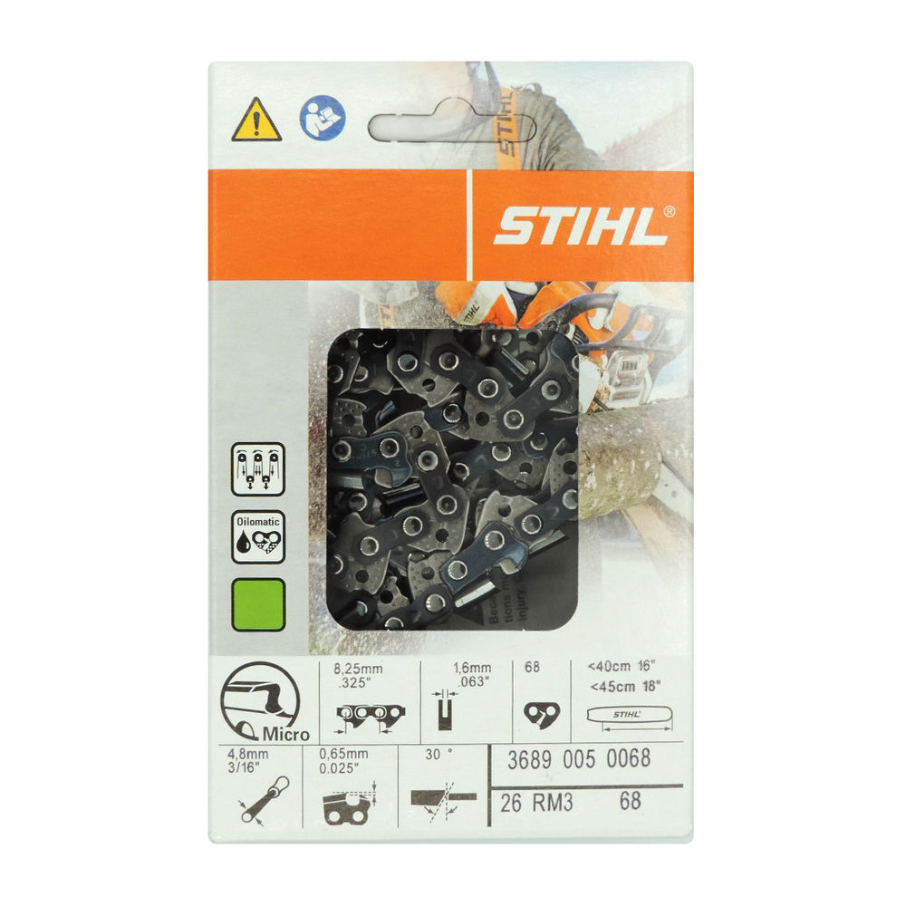 Stihl 18in Oilomatic Rapid Micro 3 26RM3-68E Saw Chain, large image number 3