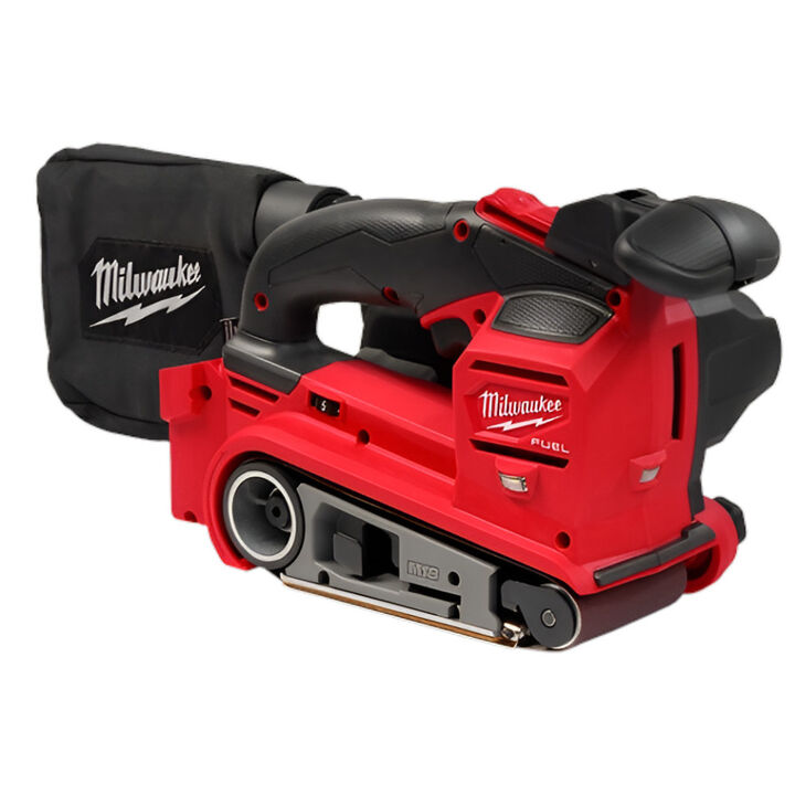 Milwaukee 3 Inch x 18 Inch Belt Sander and M18 Forge XC 18V 8Ah Battery Pack with Fuel Indicator Bundle, large image number 12