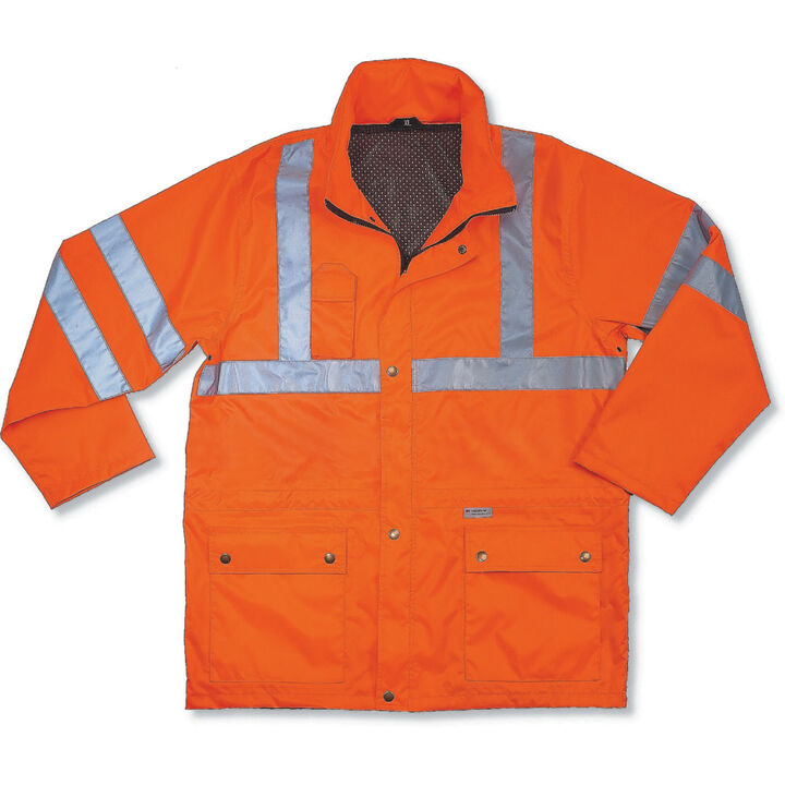 Ergodyne 8365 Hi-Viz Class 3 Rain Jacket Orange