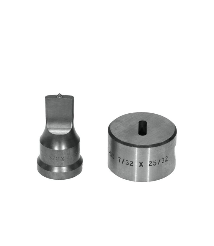 Edwards 3/4 Inch Punch x 25/32 Inch Die Standard Oblong Punch & Die Set