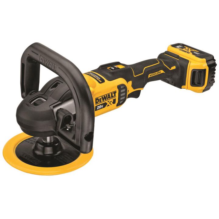 DEWALT 20V MAX XR 7 in (180mm) Cordless Variable Speed Rotary Polisher Kit, large image number 4