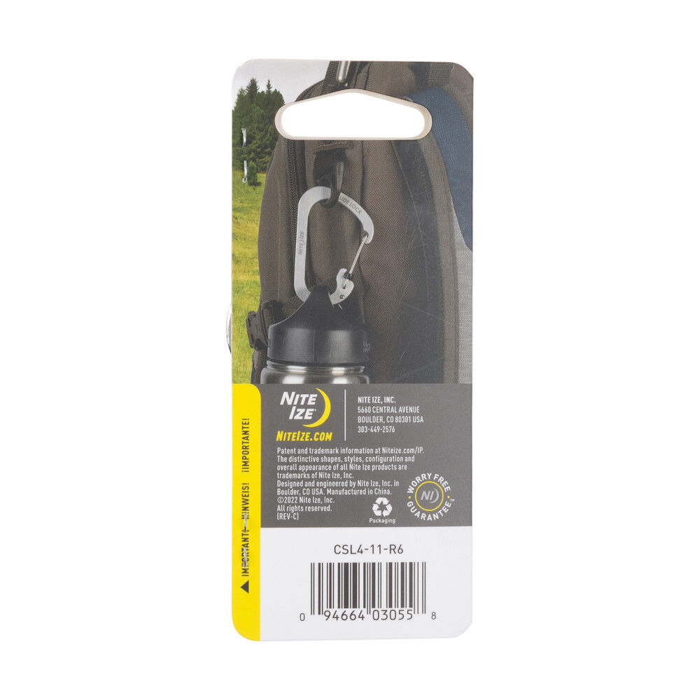 Nite Ize SlideLock Carabiner Stainless Steel #4 Stainless, large image number 2