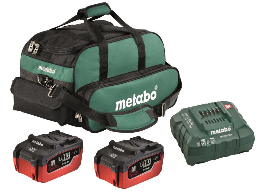 Metabo 2x 5.5Ah LiHD Ultra-M Pro Battery Starter Kit, large image number 1