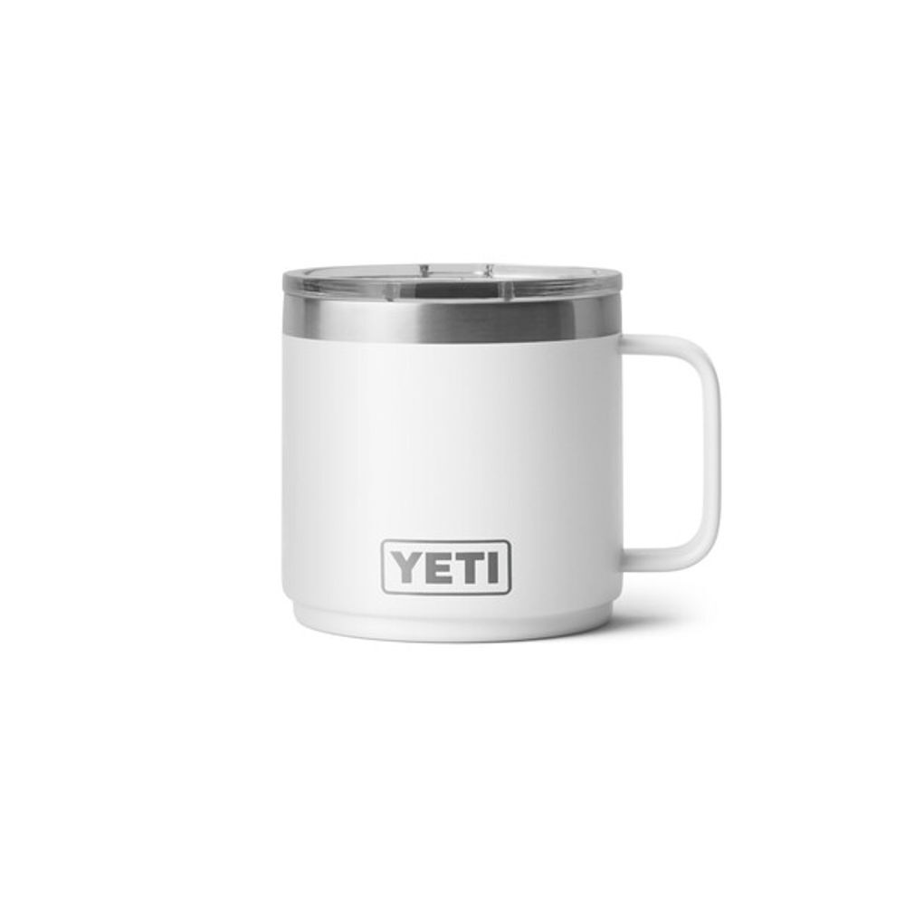 YETI Rambler 14 Oz Stackable Mug with Durasip Ceramic Lining White, large image number 1