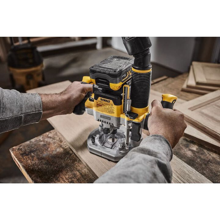 DEWALT 20V MAX Cordless Plunge Router & Li-Ion 5Ah Starter Kit Bundle, large image number 14