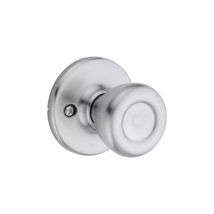 Kwikset Satin Chrome Hall/Closet Tylo Passage Door Knob Set, large image number 1