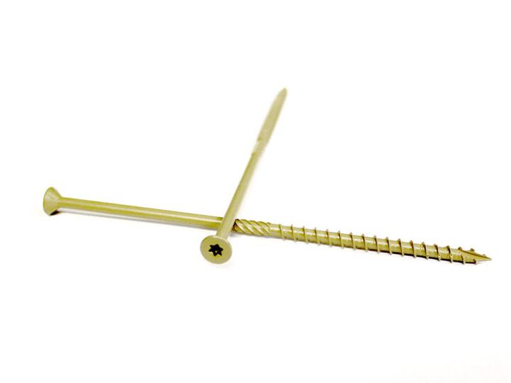 Woodpro (1000) #12 x 6-3/8 In. All Purpose Wood Screws