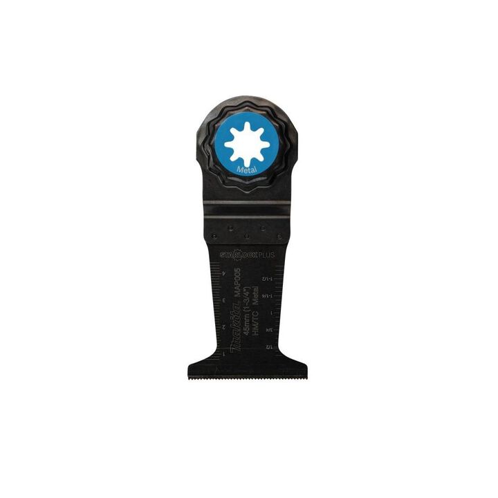 Makita StarlockPlus Oscillating Multi Tool 1 3/4in Hard Metal with Tungsten Carbide Teeth Plunge Cut Blade for Metal Cutting