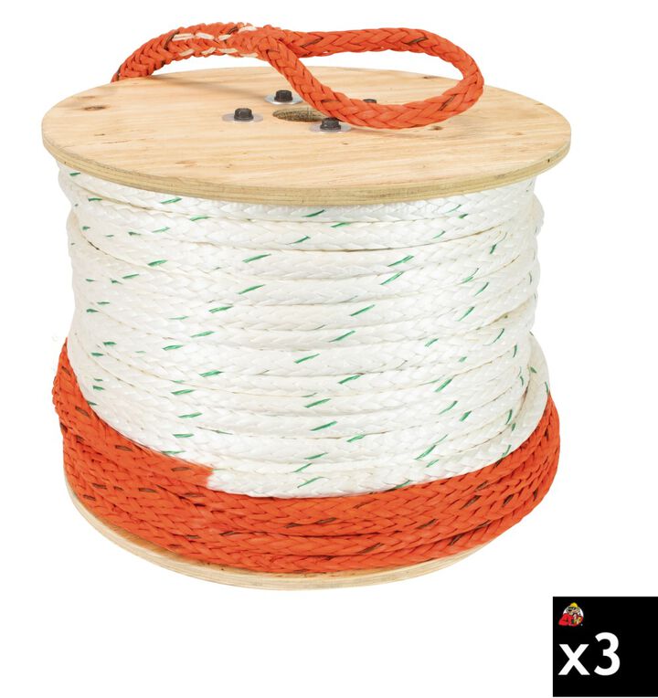 Greenlee High Performance Rope with Indicator (19/32 Inch x 300 Ft), 3 Pack