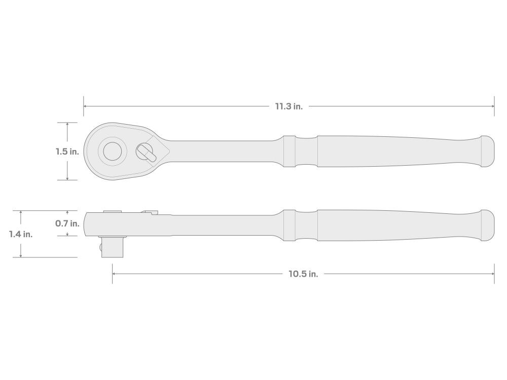 Tekton 1/2 Inch Drive x 10-1/2 Inch Quick-Release Ratchet, large image number 7
