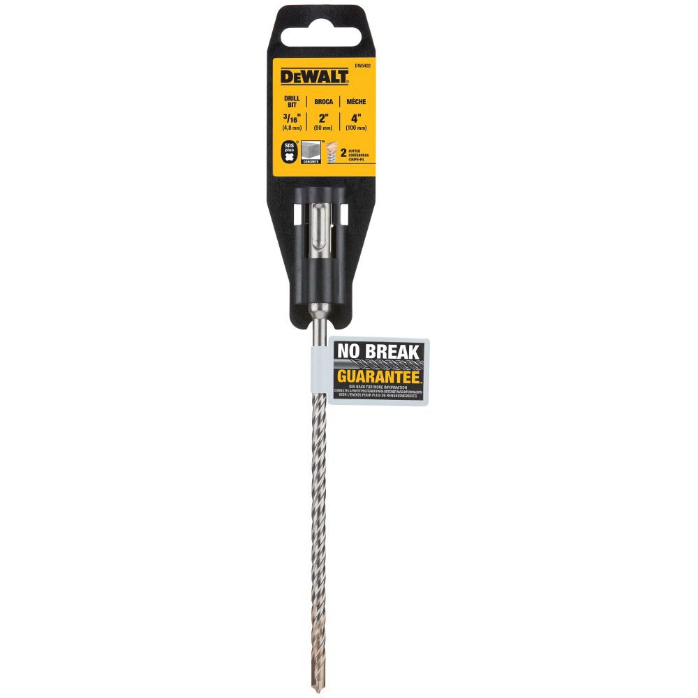 DEWALT 3/16 In. x 2 In. x 4 In. Rock Carbide SDS+ Hammer Bit, large image number 9