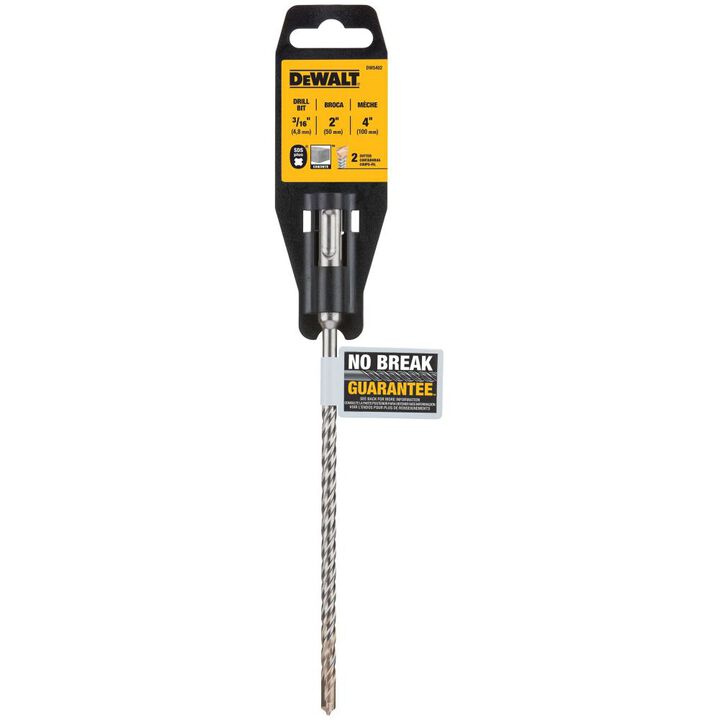 DEWALT 3/16 In. x 2 In. x 4 In. Rock Carbide SDS+ Hammer Bit, large image number 8