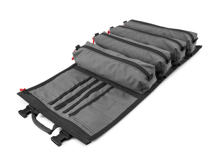 Tekton MTR4 Tool Roll, Gray and Red