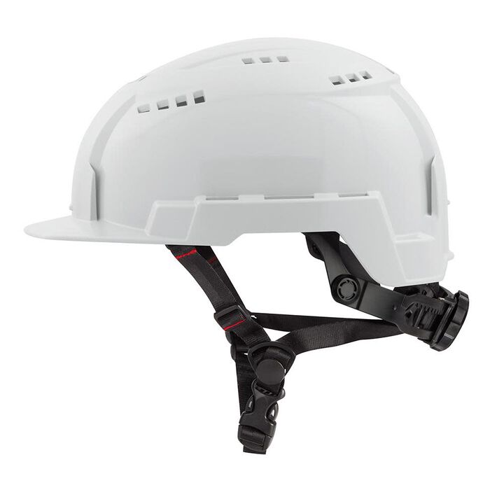 Milwaukee White Front Brim Vented Helmet with BOLT Class C, swatch