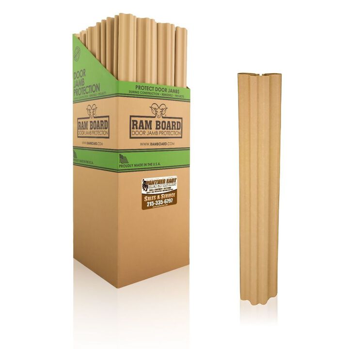 Surface Shield 60 Inch Heavy-Duty Door Jamb Protector, Natural/Tan, 50 Pieces, large image number 1