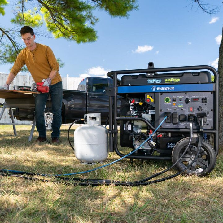 Westinghouse Outdoor Power 12,000 Watt Dual Fuel 49-State Portable Generator with CO Sensor, large image number 1