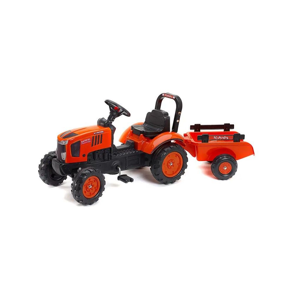 Kubota M7 Miniature Toy Pedal Tractor with Trailer, large image number 1