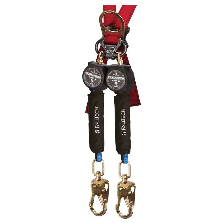 Falltech DuraTech Mini 6' Twin Leg Personal SRL with Snap Hook