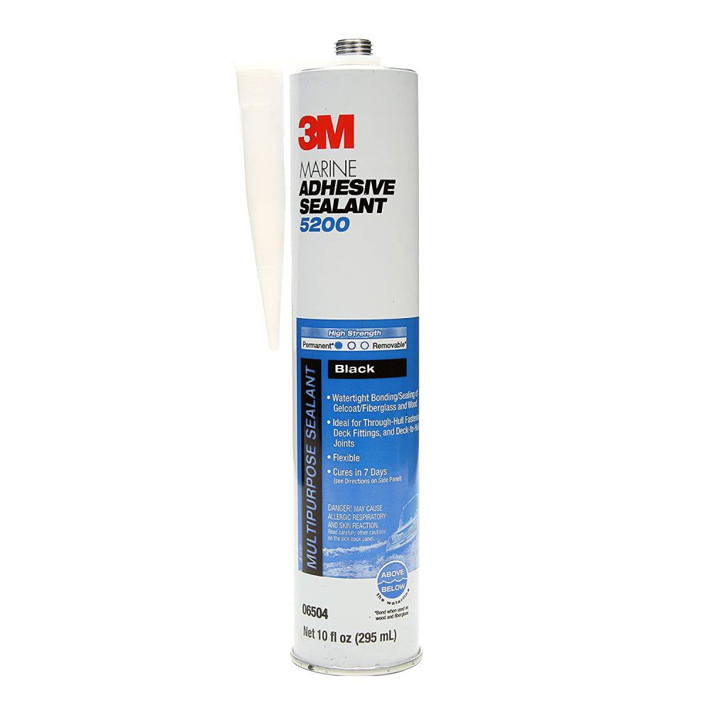 3M 10oz 5200 Series Black Marine Adhesive Sealant, large image number 1