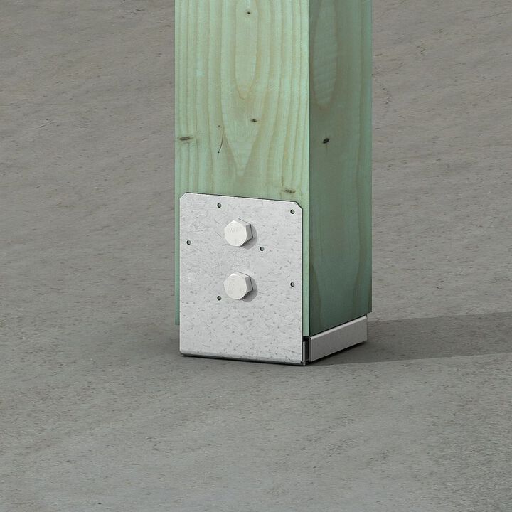 Simpson Strong-Tie 10/12 Gauge 6 x 6 ZMAX Coating ABU Adjustable Post Base, large image number 1