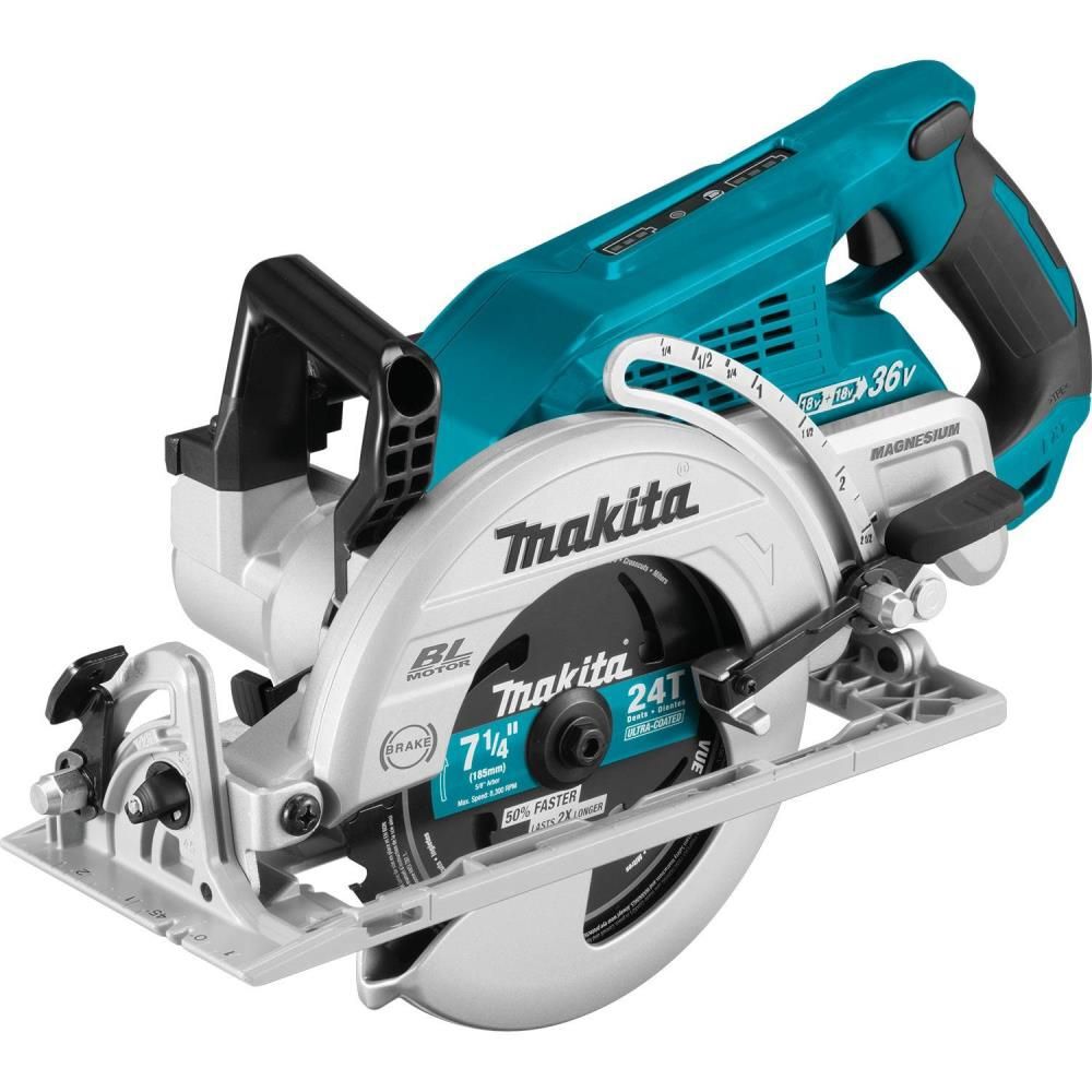 Makita 18V X2 (36V) LXT Rear Handle 7-1/4in Circular Saw Kit, large image number 7
