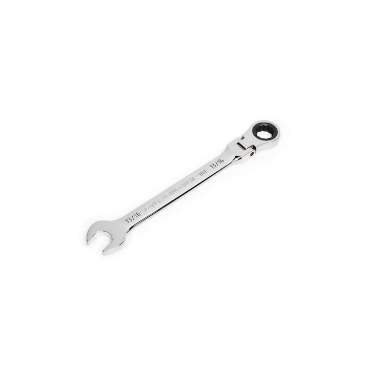 GEARWRENCH 13/16in 90T 12 Point Flex Head Ratcheting Combination Wrench, large image number 1