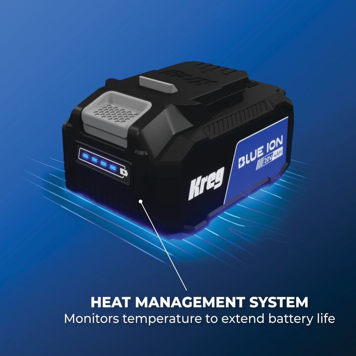 Kreg Blue Ion 20V 4.0 Ah Lithium Ion Battery 2 Pack, large image number 6