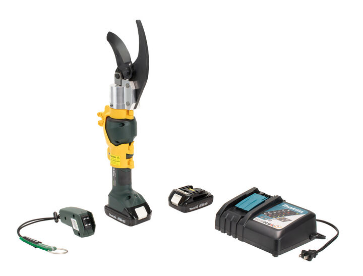 Greenlee Remote Battery Powered Pruner Kit with 120V Charger and 2 Batteries, large image number 1