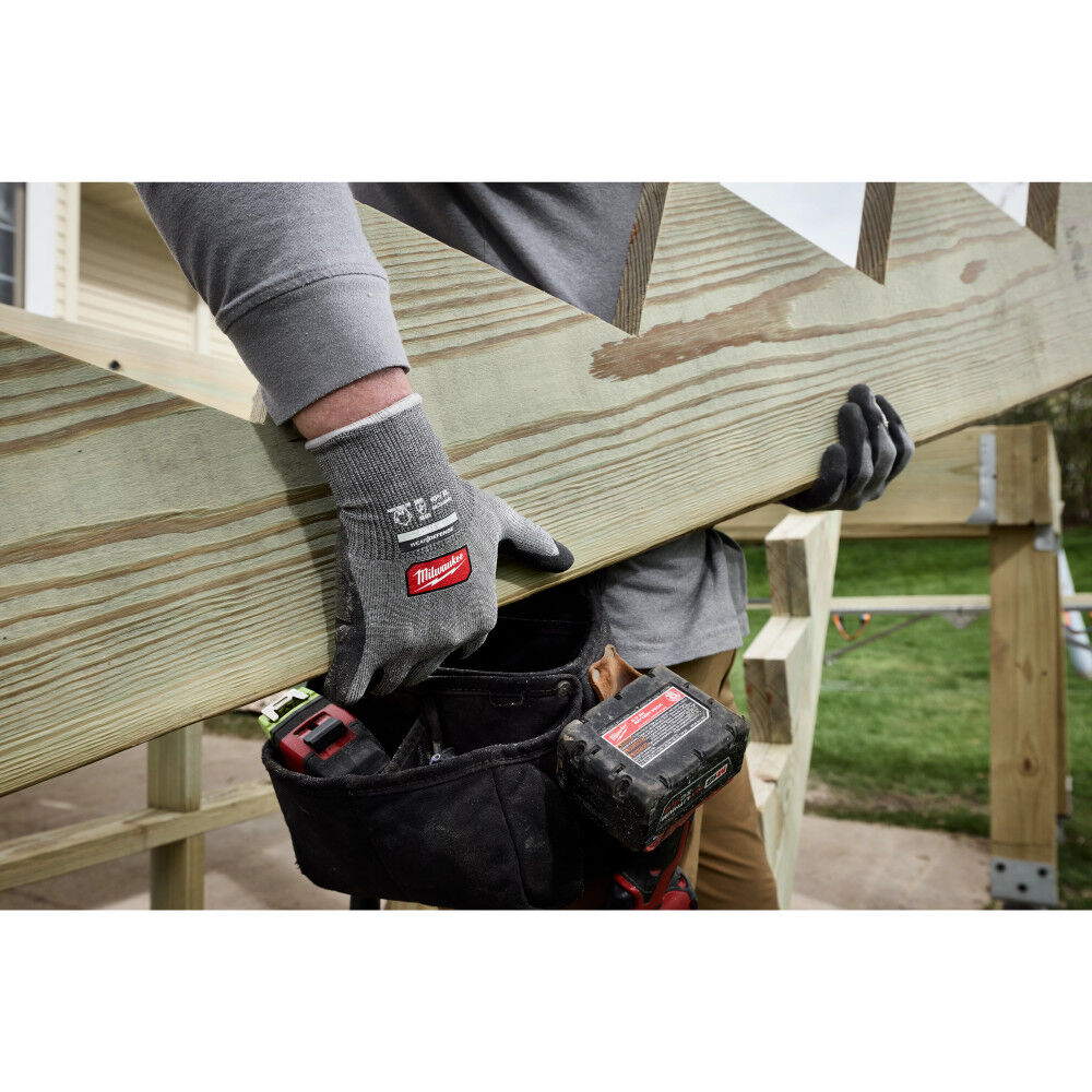 Milwaukee Cut Level 4 High Dexterity Nitrile Dipped Gloves with WEAR-DEFENSE Protection Medium, large image number 4