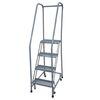 Cotterman Series 1000 4 Step X 26in W A6 Tread Step Ladder w/handrails, small image number 1