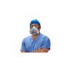 MSA Safety Works Advantage 900 Elastomeric Half-Mask Respirator, Blue, Small, small image number 4