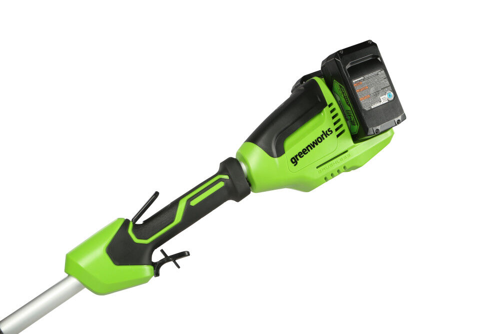 Greenworks 48V 8in Stick Edger Kit with 2Ah Battery 2pk & Rapid Charger, large image number 4