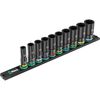 Wera Tools 9660 Magnetic Rail B Impaktor Deep 1 Socket Set, 10 Pieces, small image number 1