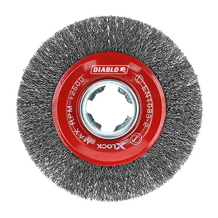 Diablo Tools 4 in. X-LOCK Carbon Steel Crimped Wire Wheel