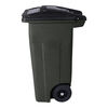 Toter 32 Gallon Greenstone Trash Can with Quiet Wheels and Attached Lid, small image number 4