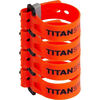 Titan Straps 6 Inch Fire Polyurethane Mini Strap with Nylon Buckle - 4 Pack, small image number 2