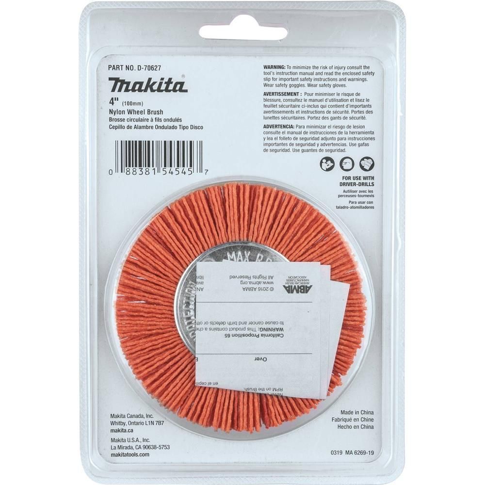 Makita 4in Nylon Wheel Brush Coarse 80 Grit, large image number 4