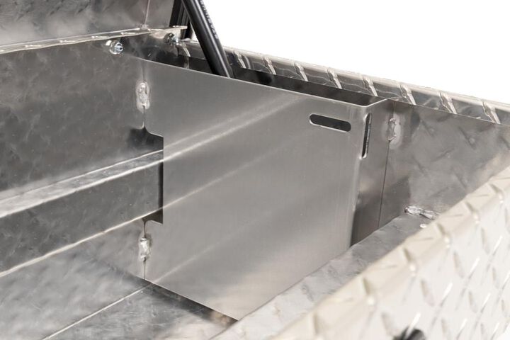 Weather Guard 87in Lo-Side Truck Tool Box Aluminum Clear, large image number 6