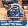 Kreg 7 1/4 Inch SureCut Finishing 40-Tooth Saw Blade, small image number 3