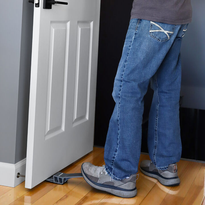 Milescraft Reinforced Nylon 200 Lbs Capacity Foot Operated Doorlift, large image number 3