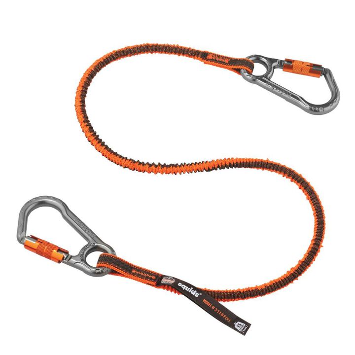 Ergodyne Squids 3118F(x) Tool Lanyard Dual Locking Caravaner - 15 lbs