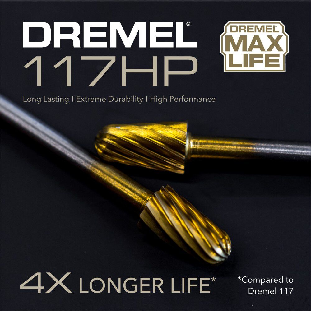 Dremel 1/4Inch (6.4mm) High Performance Rotary Carving Bit, 2 Pieces, large image number 9